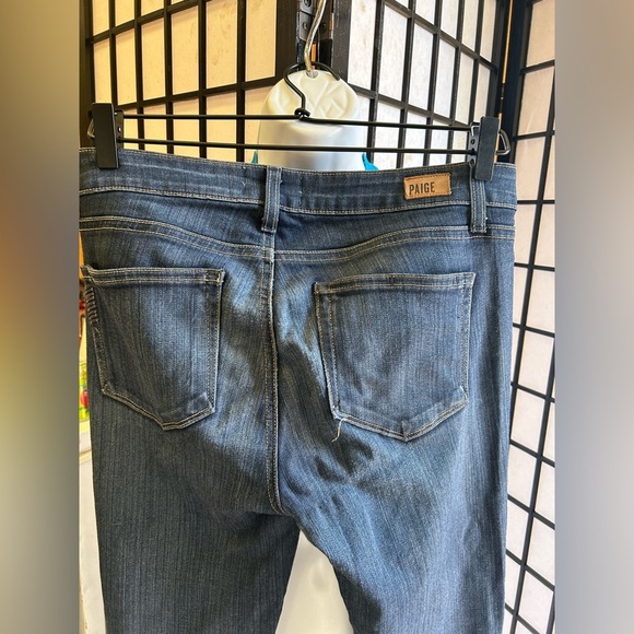 Paige Women's Skyline Straight Jeans - Dark Blue - Picture 5 of 6